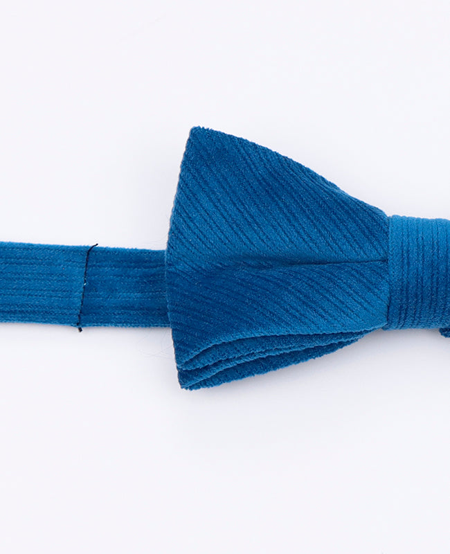 Noeud Papillon Bleu n°2 Enfant en Velours | Marius - Unipap's