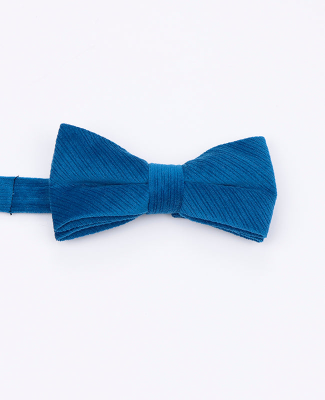 Noeud Papillon Bleu n°2 Enfant en Velours | Marius - Unipap's