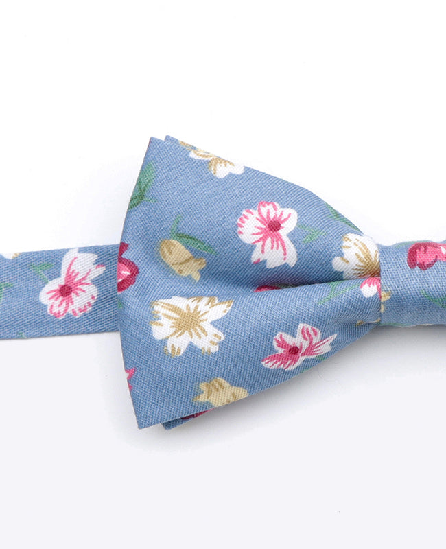 Noeud Papillon Liberty Bleu n°4 Homme en Coton | Gaspard - Unipap's