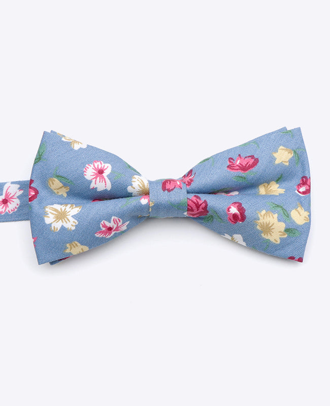 Noeud Papillon Liberty Bleu n°4 Homme en Coton | Gaspard - Unipap's