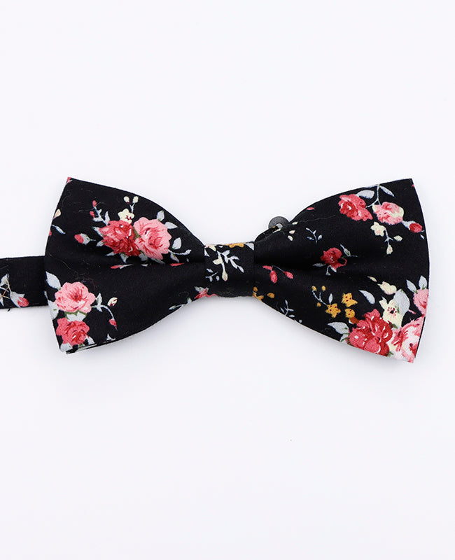 Noeud Papillon Liberty Noir n°1 Homme en Coton | Charles - Unipap's