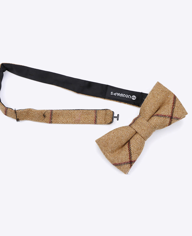 Fluga Tartan Brun nr 1 Herr Ull 