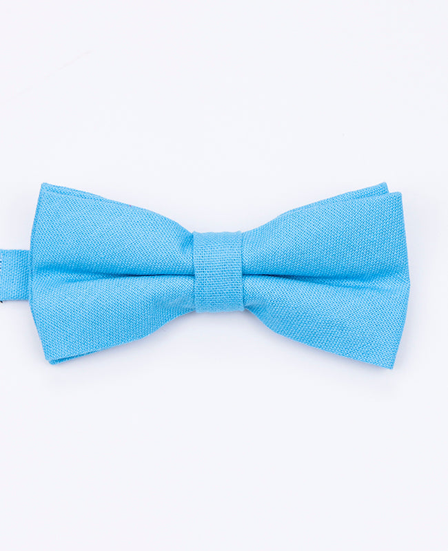 Noeud Papillon Bleu n°2 Homme en Lin | Basile - Unipap's