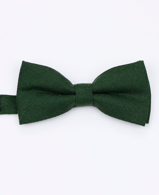 Noeud Papillon Vert n°2 Homme en Lin | Basile - Unipap's