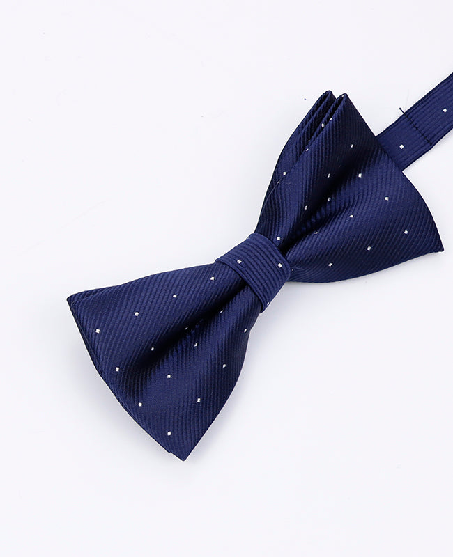 Blå fluga nr 1 med prickar herr i polyester | Georges - Unipap's