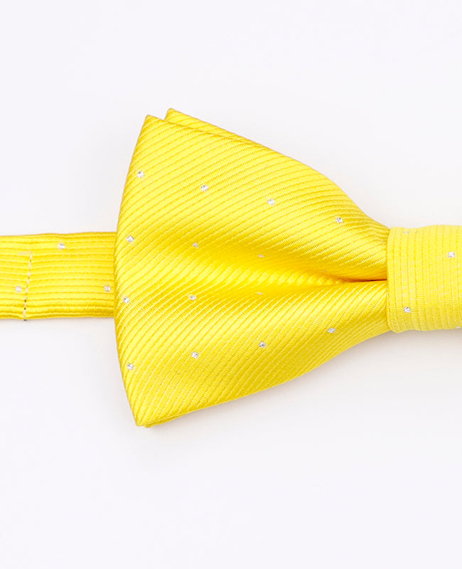 Fluga Gul nr 1 med Prickar Herr i Polyester | Georges - Unipap's