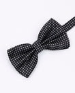 Noeud Papillon Noir n°2 à Pois Homme en Polyester | Louis - Unipap's