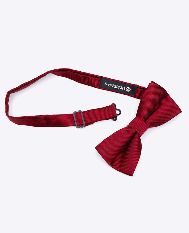 Röd fluga nr 1 herr i polyester | Lucien - Unipap's