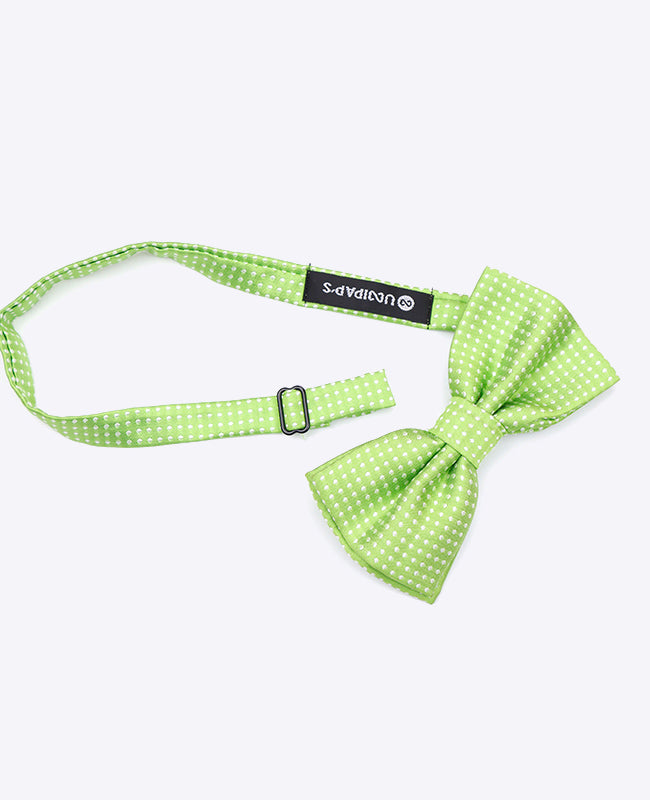 Grön Prickig Herr Fluga i Polyester | Louis - Unipap's