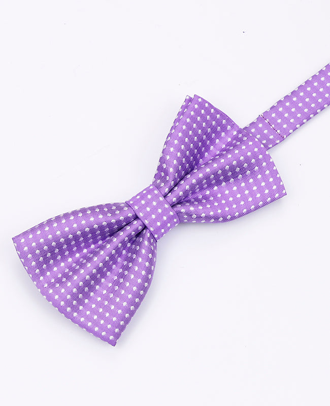 Violett prickig herr-fluga nr 1 i polyester | Louis - Unipap's