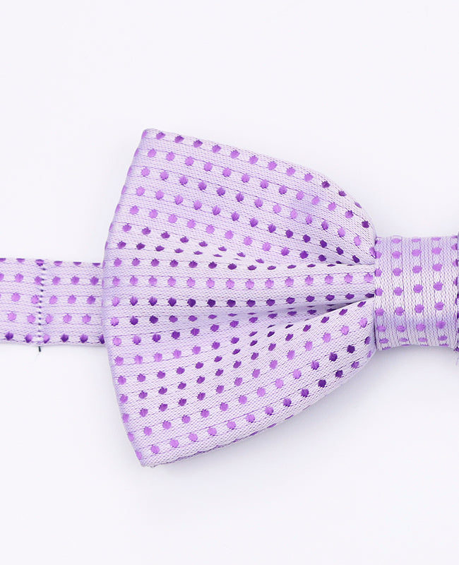 Noeud Papillon Violet n°2 à Pois Homme en Polyester | Louis - Unipap's