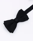Noeud Papillon Noir Homme en Tricot «Léon»