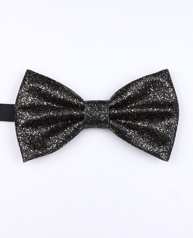 Noeud Papillon à Paillettes Noir n°2 Homme en Polyester «Olive»