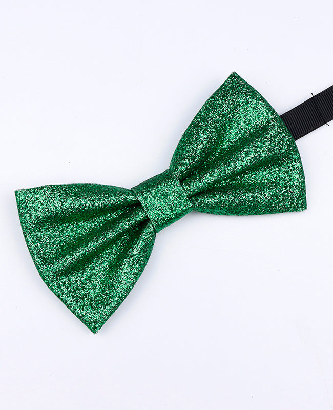 Noeud Papillon à Paillette Vert n°1 Homme en Polyester «Olive»