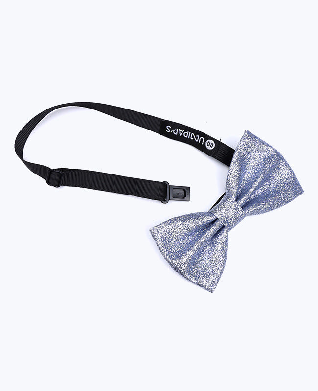 Noeud Papillon à Paillettes Argent n°2 Homme en Polyester «Olive»