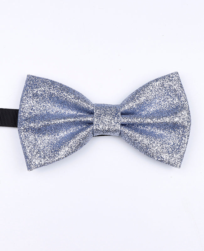 Noeud Papillon à Paillettes Argent n°2 Homme en Polyester «Olive»