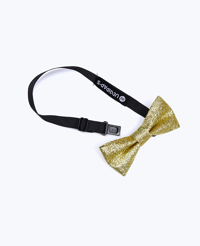 Noeud Papillon à Paillettes Doré n°3 Enfant en Polyester «Olive»