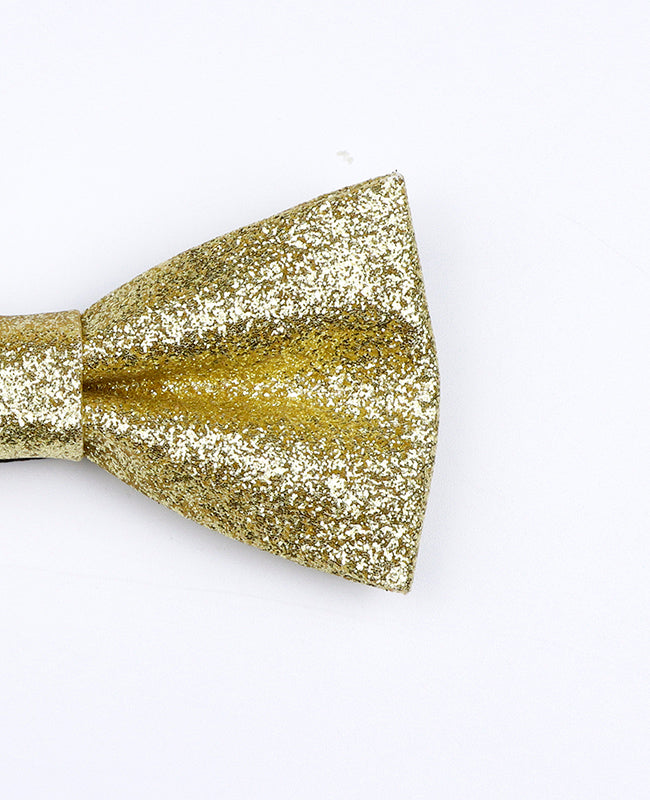 Noeud Papillon à Paillettes Doré n°3 Enfant en Polyester «Olive»