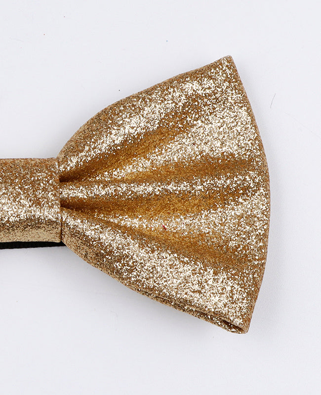 Noeud Papillon à Paillettes Doré n°4 Homme en Polyester «Olive»