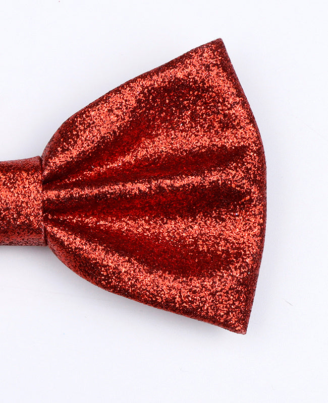 Noeud Papillon à Paillettes Rouge n°2 Homme en Polyester «Olive»