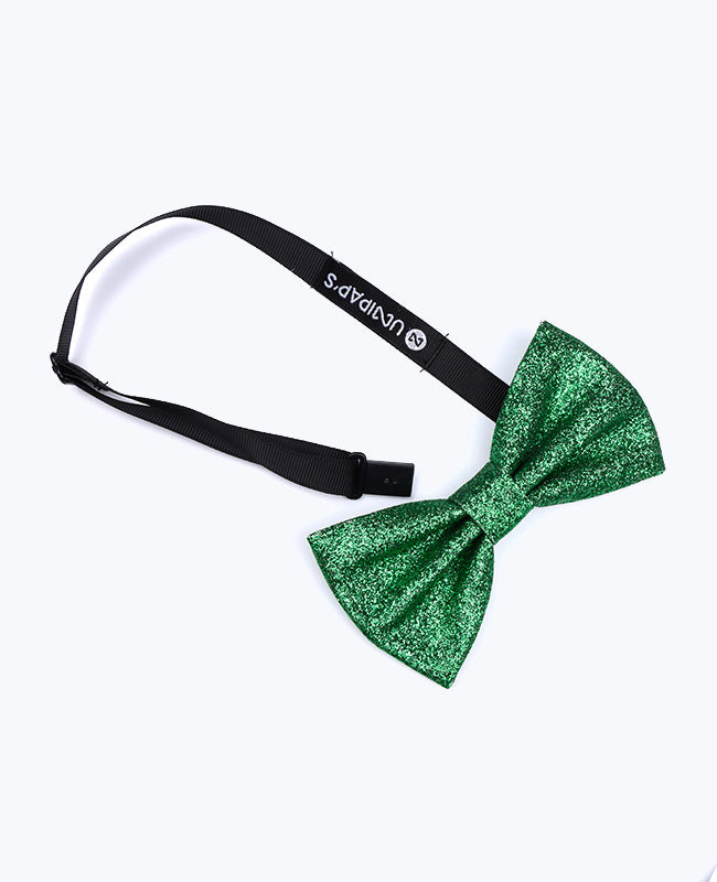 Noeud Papillon à Paillettes Vert n°1 Homme en Polyester «Olive»