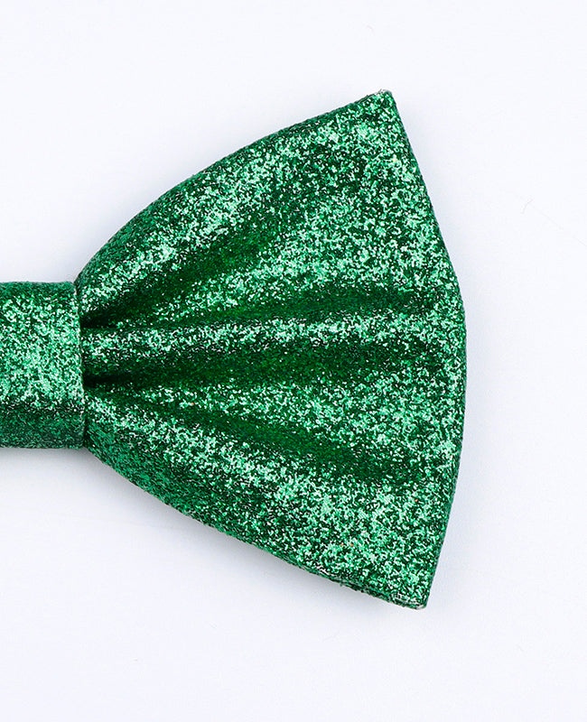 Noeud Papillon à Paillettes Vert n°1 Homme en Polyester «Olive»