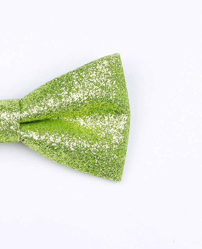 Noeud Papillon à Paillettes Vert n°3 Enfant en Polyester «Olive»