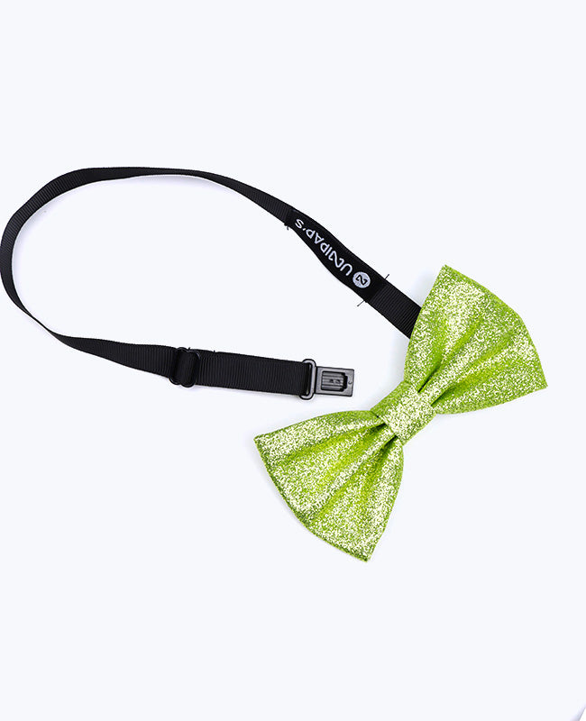 Noeud Papillon à Paillettes Vert n°3 Homme en Polyester «Olive»