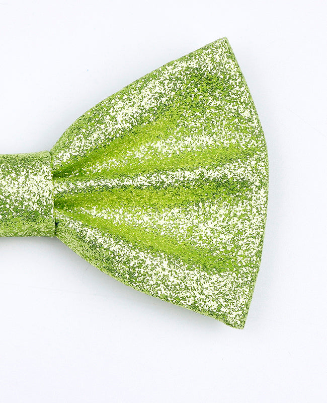 Noeud Papillon à Paillettes Vert n°3 Homme en Polyester «Olive»