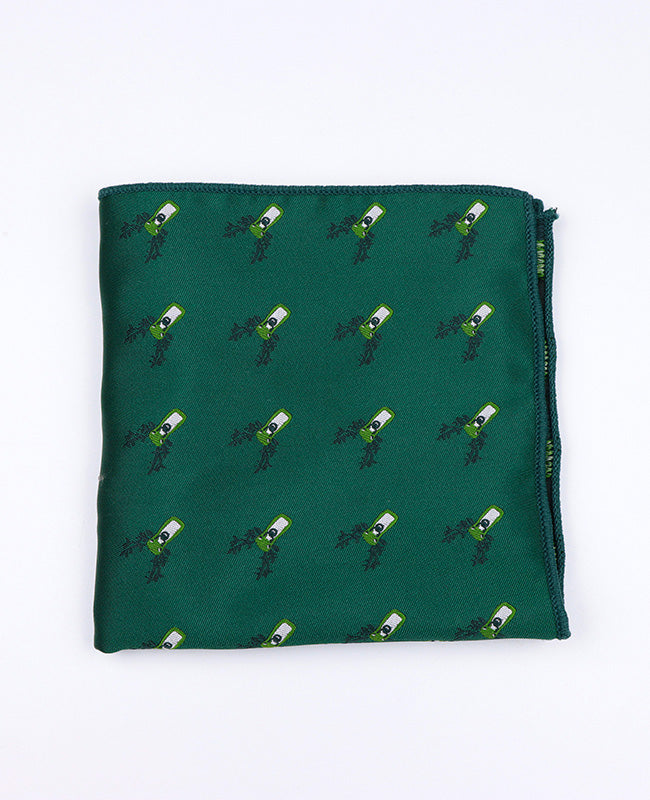 Jul-kavajnäsduk Grön nr 2 i Polyester «Christmas»