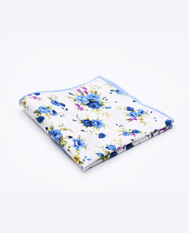Pochette de Costume Liberty Blanc n°3 en Coton | Charles - Unipap's