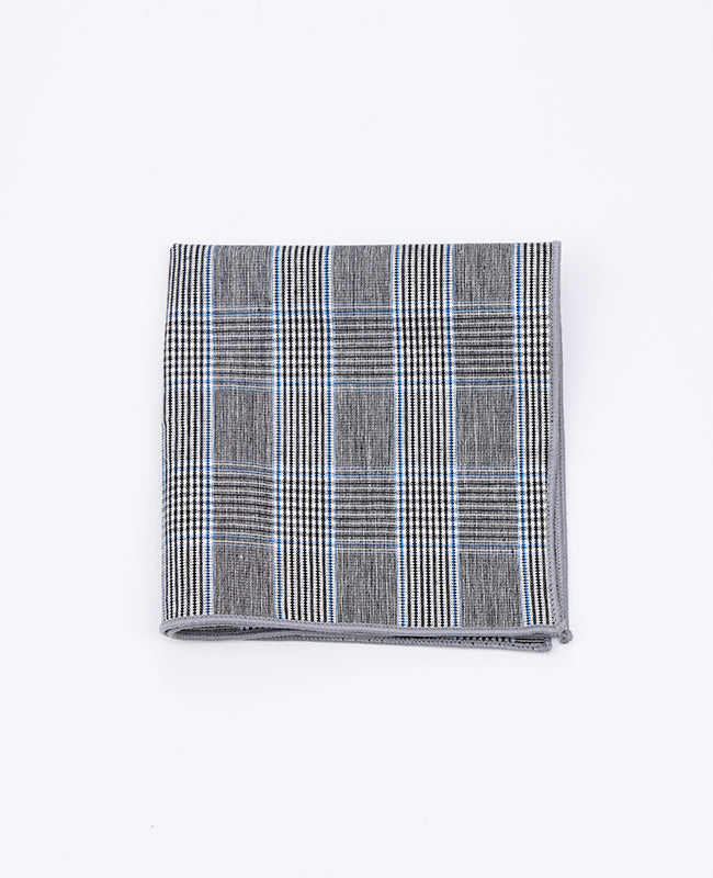 Kavajnäsduk Tartan Grå n°1 i Bomull | Marcel - Unipap's
