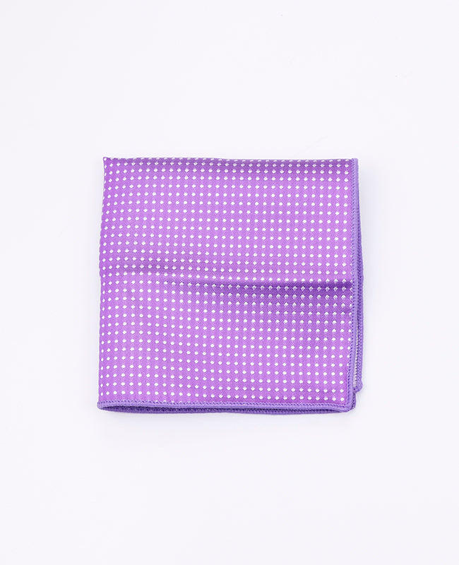 Violett prickig kavajnäsduk nr 1 i polyester «Louis»