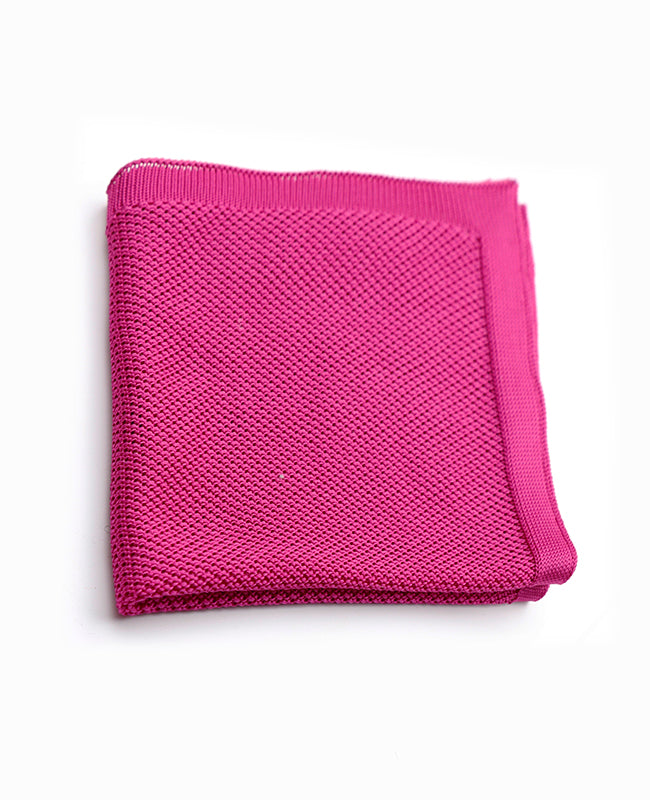 Kavajnäsduk Rosa n°1 i Stickad «Léon»