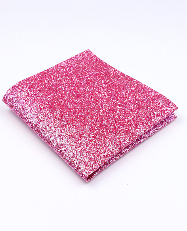 Kavajnäsduk med rosa paljetter nr 2 i polyester «Olive»