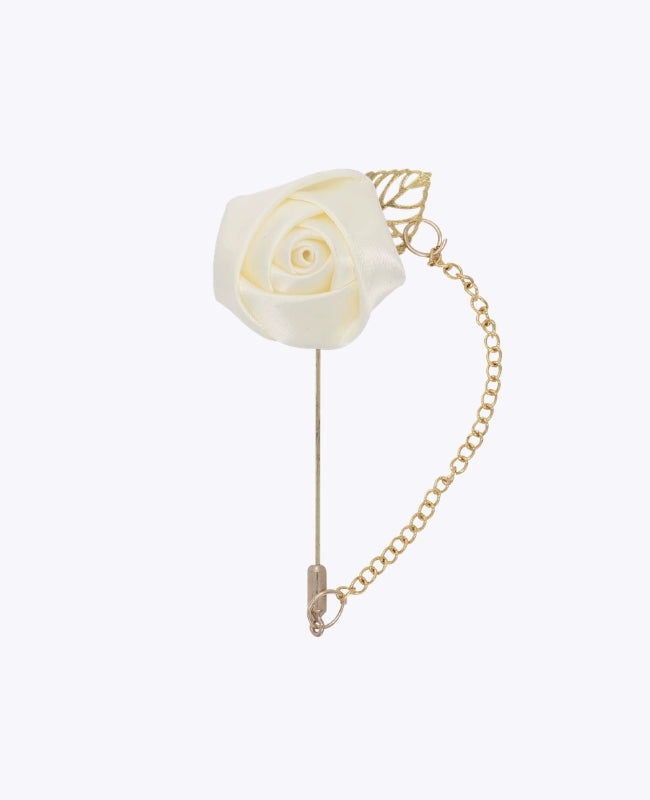 Blomboutonniére Beige Herr «Alfred»