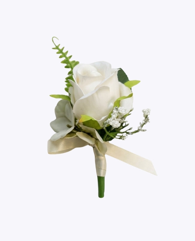 Blomboutonniére Beige Herr «Gabriel»