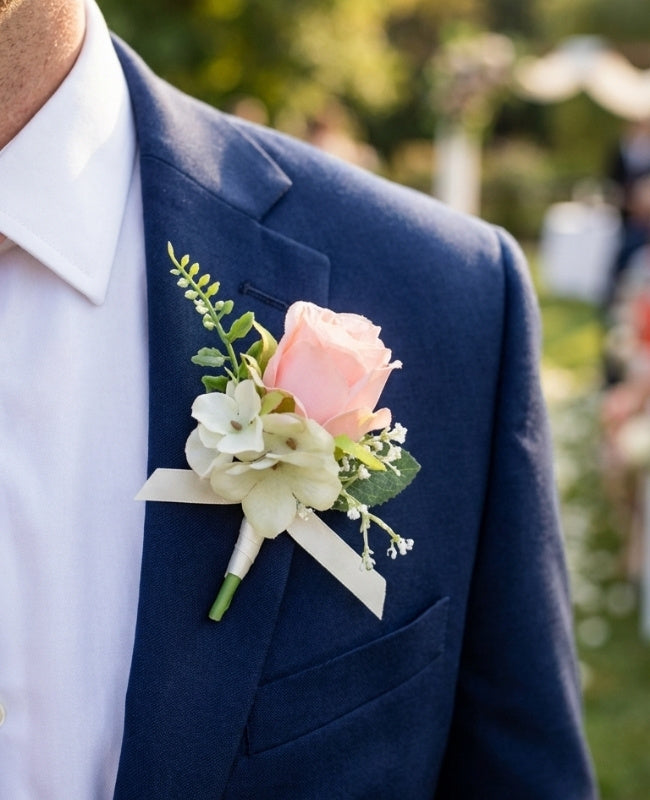 Boutonnière Blomma Rosa Herr «Gabriel»