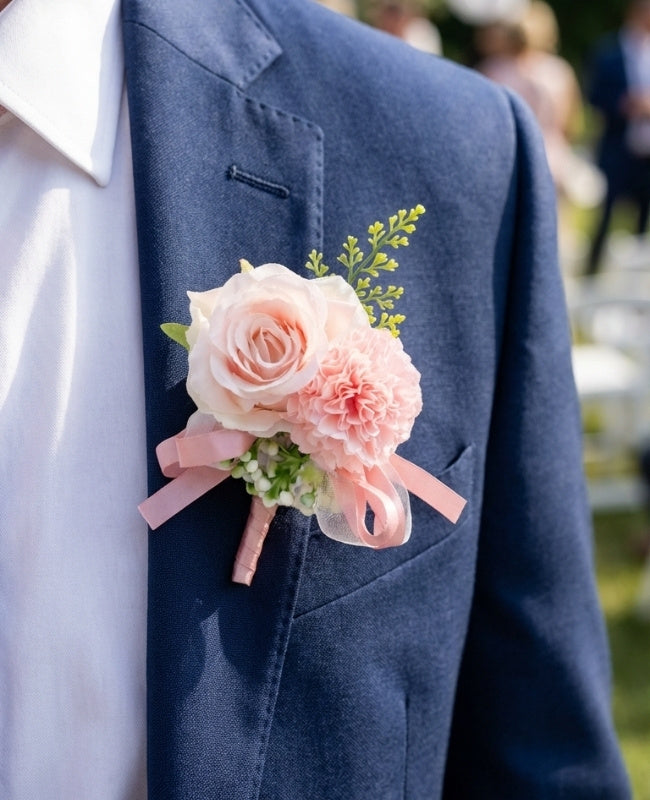 Boutonnière Blomma Rosa Herr «Valentin»