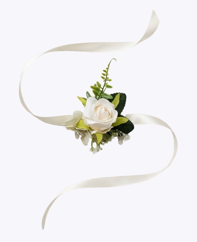 Blomsterarmband Beige Dam "Gabriel"