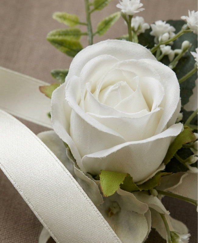 Blomsterarmband Vit Dam "Gabriel"