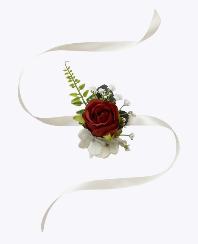 Blomsterarmband Rött Dam "Gabriel"