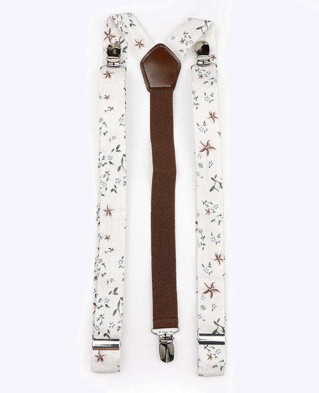 Hängslen Liberty Vit n°8 Bomull «Charles»