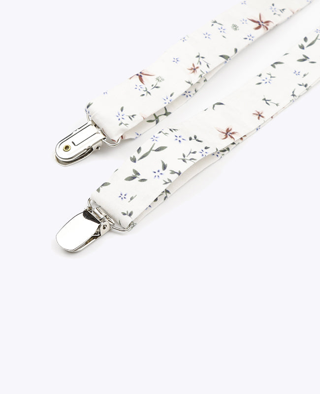Hängslen Liberty Vit n°8 i Bomull «Charles»