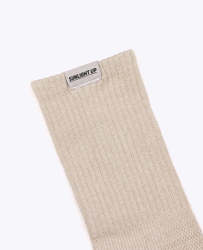 Herrstrumpor Beige nr 1 i Bomull «Maurice»