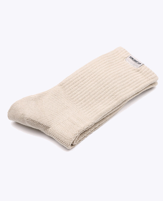 Herrstrumpor Beige nr 1 i Bomull «Maurice»