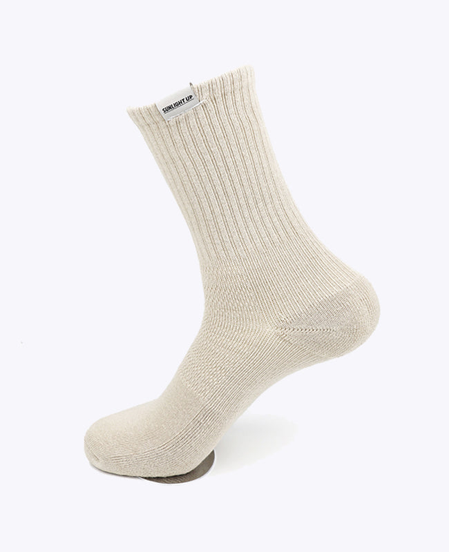 Herrstrumpor Beige nr 1 i Bomull «Maurice»