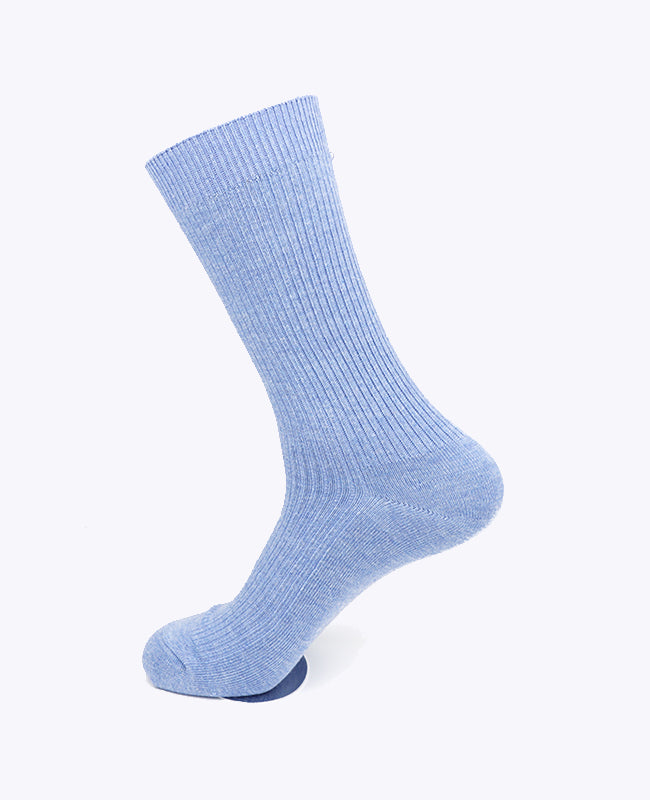 Herrsockor blå n°2 i bomull «Maurice»