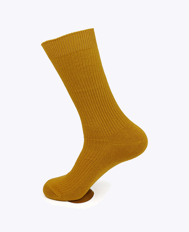 Herrsockor bruna n°1 i bomull «Maurice»