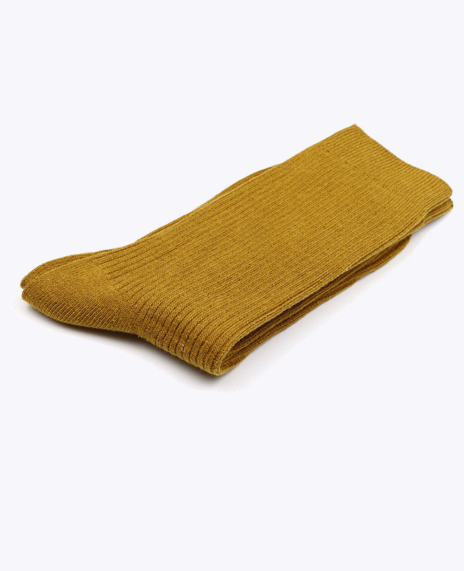 Herrsockor bruna n°1 i bomull «Maurice»